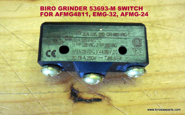Safety Switch for Biro AFMG-4811, EMG-32 & AFMG-24 Meat Grinders. Replaces 53693-M